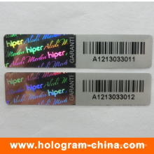 Qr Code Label/ Serial Number Label/Hologram Barcode Label
